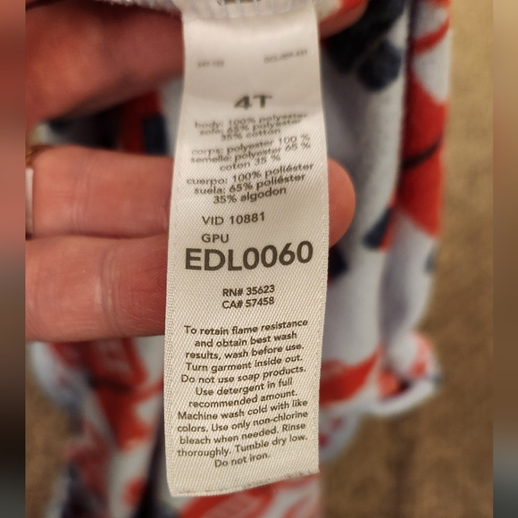 Carter's Boys Footed Pajamas Firetrucks Size 4T - Picture 5 of 5